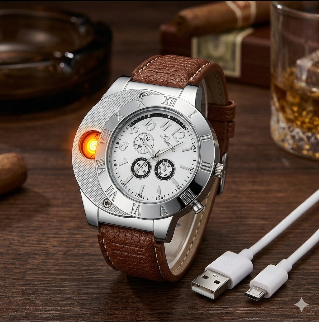 Reloj Analogico con Encendedor Electrico