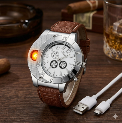 Reloj Analogico con Encendedor Electrico