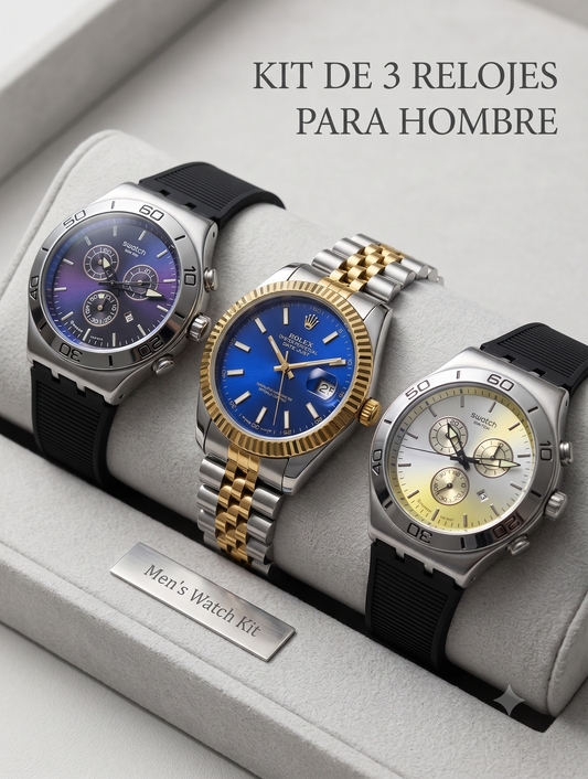 Kit 3 Relojes Men's Kit