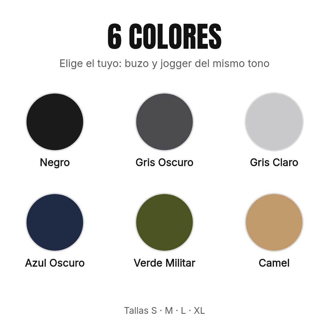 6 colores disponibles