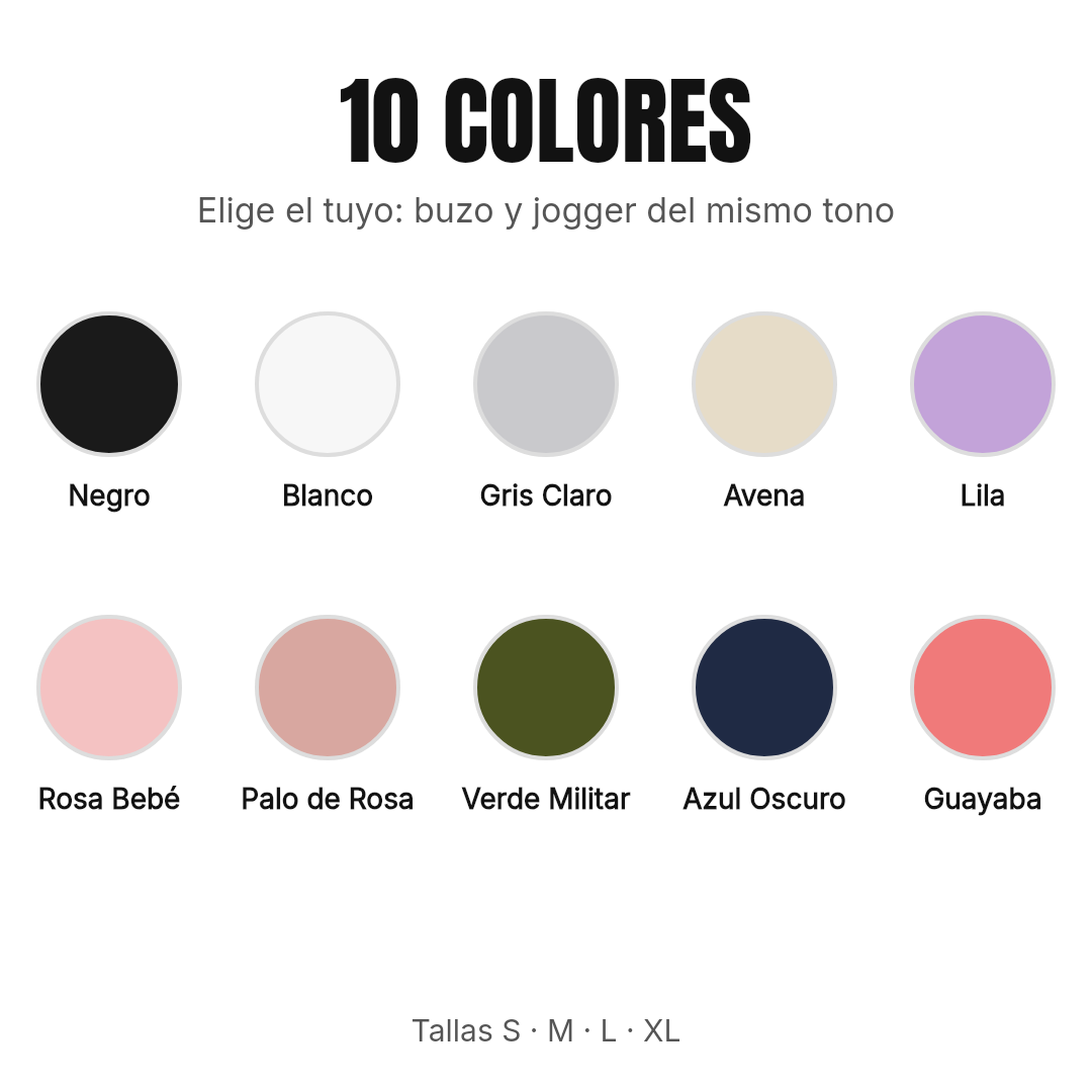 10 colores disponibles